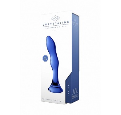 Szklane wodoodporne dildo do anusa i pochwy 15 cm